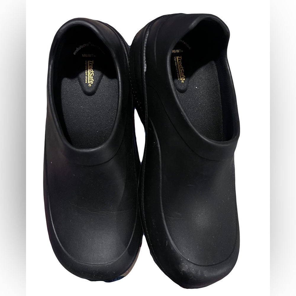 Tredsafe Black Rubber Slip Resistant Work Clogs